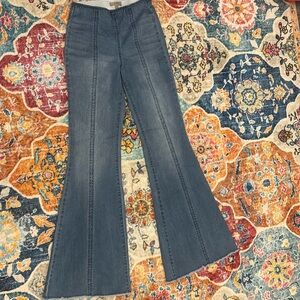 Wonderly flare jeans gray hem